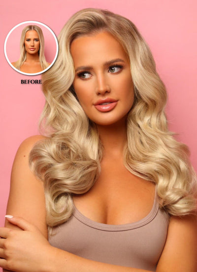 16 inch RiRi Deluxe Synthetic Curly Clip-In Hair Extensions