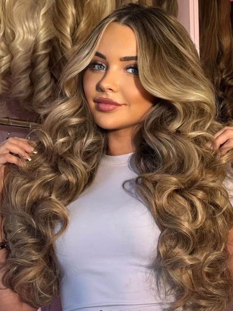 24" Curly Half Head Extensions