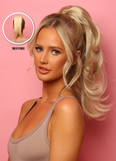 18 inch Bella Curly Clip-in Ponytail