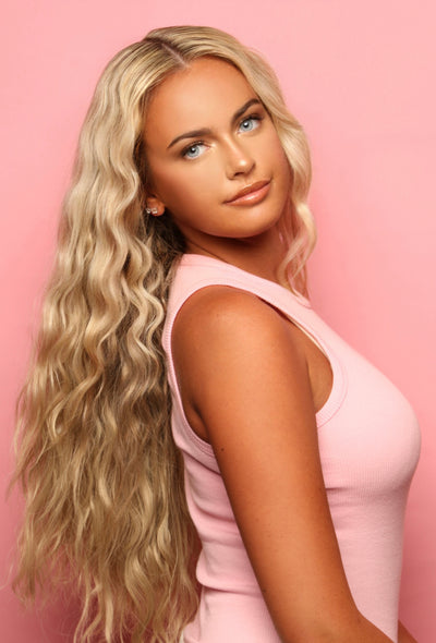 Summer Teale Beach Waves 3-Piece Weft Wavey Clip-In Hair Extensions